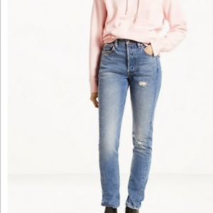 Levi’s 501 altered skinny jeans